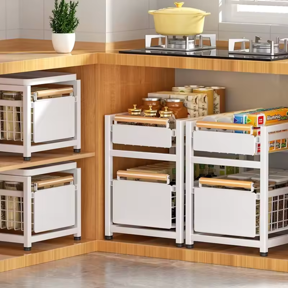 Organisateur cuisine blanc