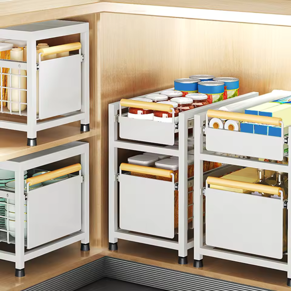 Organisateur cuisine blanc meuble