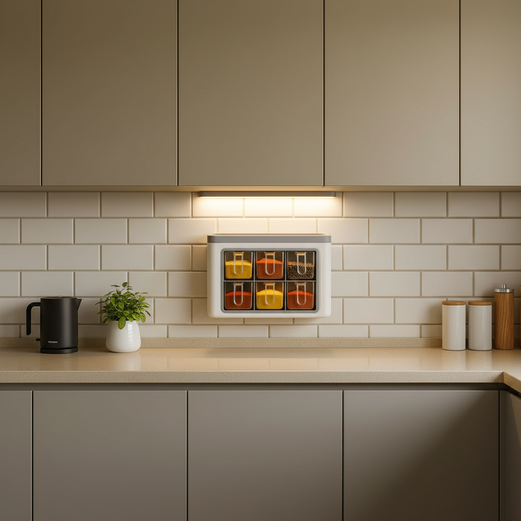 Rangement épice mural cuisine