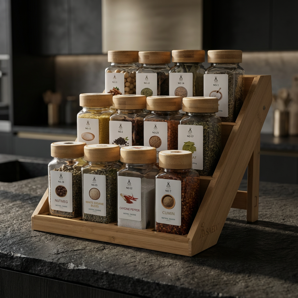 Porte épice bois - Lot