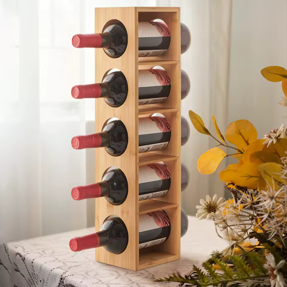 Range-bouteilles en bois