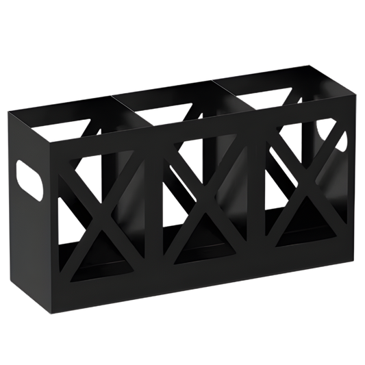 Porte-couvert métal noir