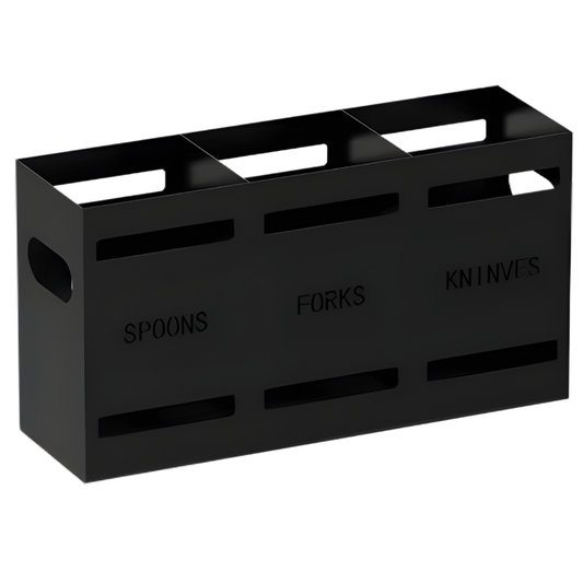 Porte-couvert noir plan de travail