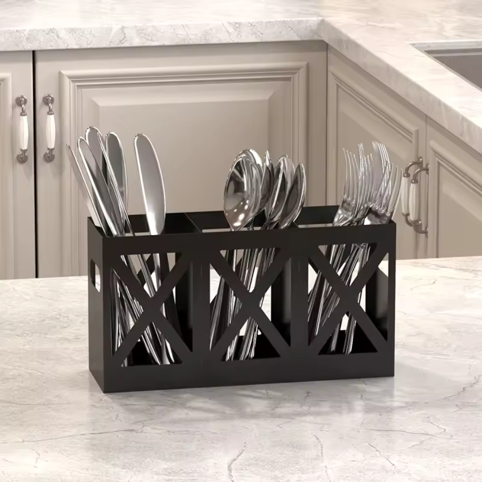 Porte-couvert métal noir