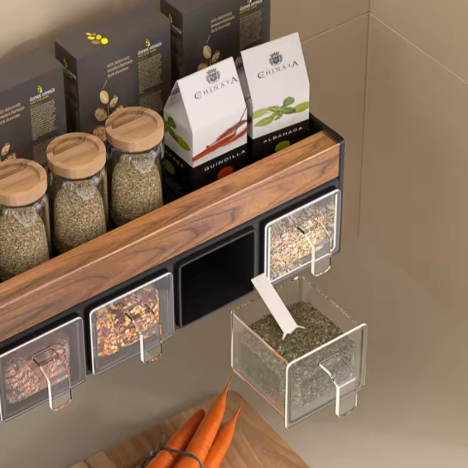Étagère murale cuisine bois