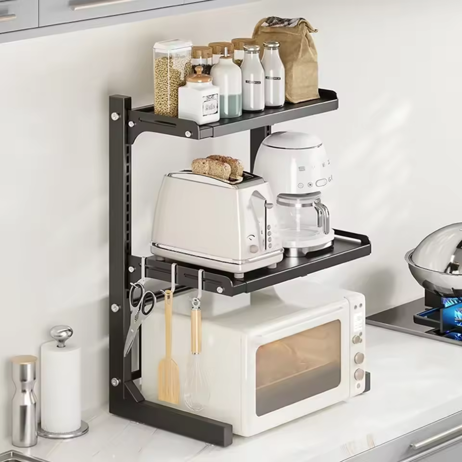 Étagère cuisine métallique