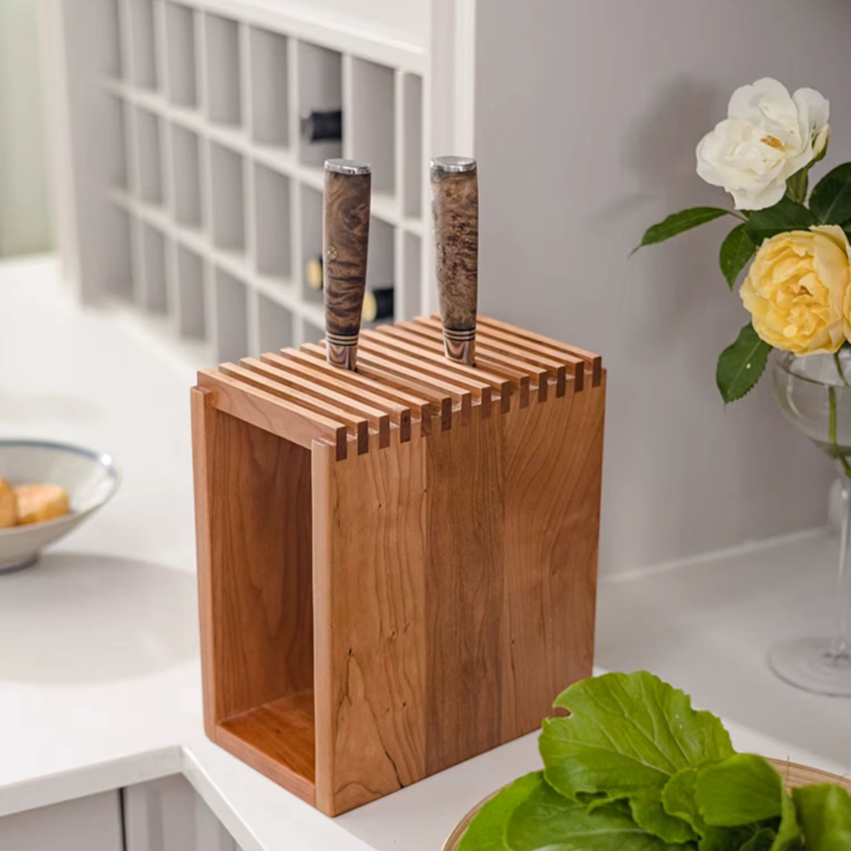 Porte couteau en bois