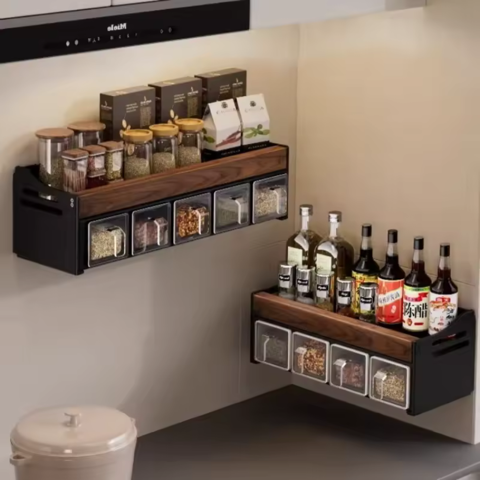 Étagère murale cuisine bois