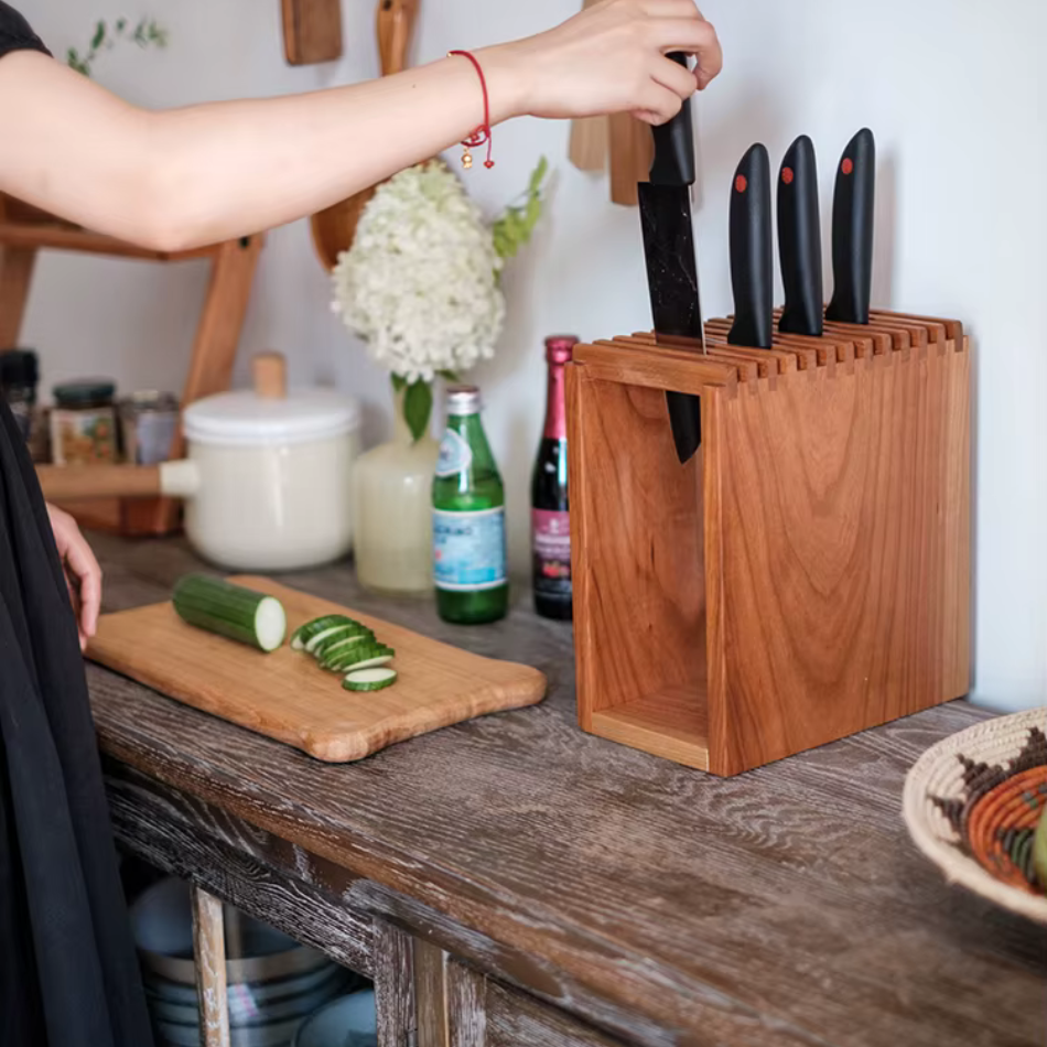 Porte couteau en bois