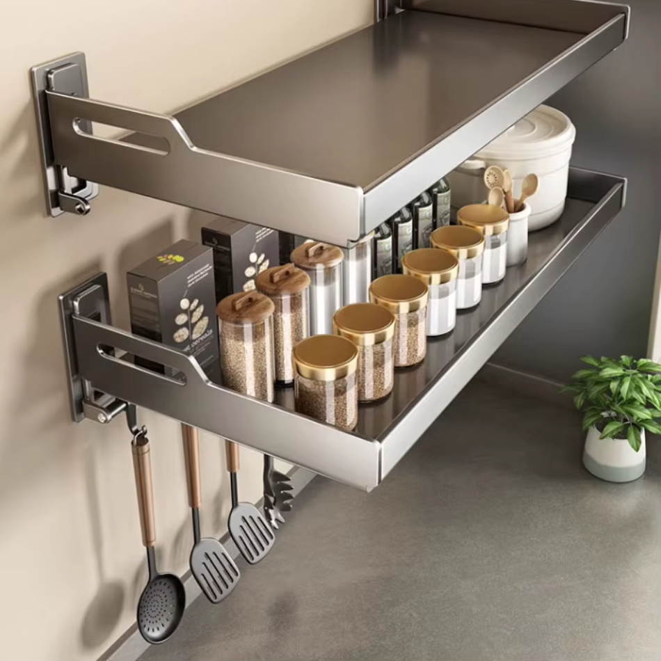 Étagère cuisine inox