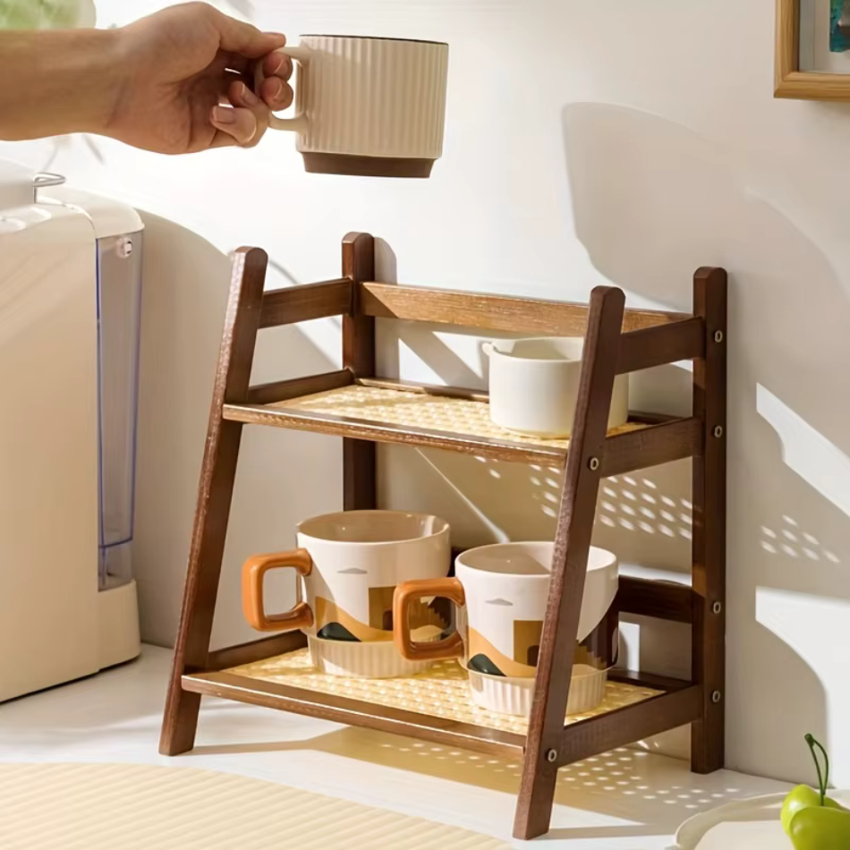 Étagère cuisine en bois