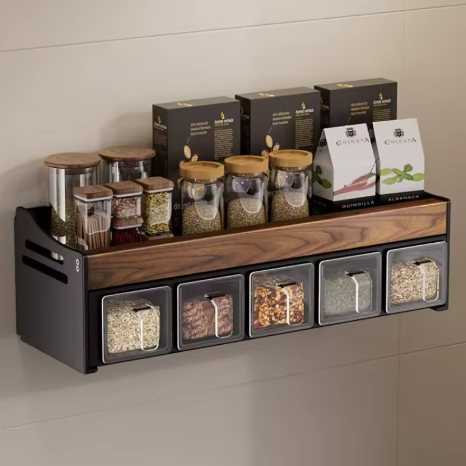 Étagère murale cuisine bois
