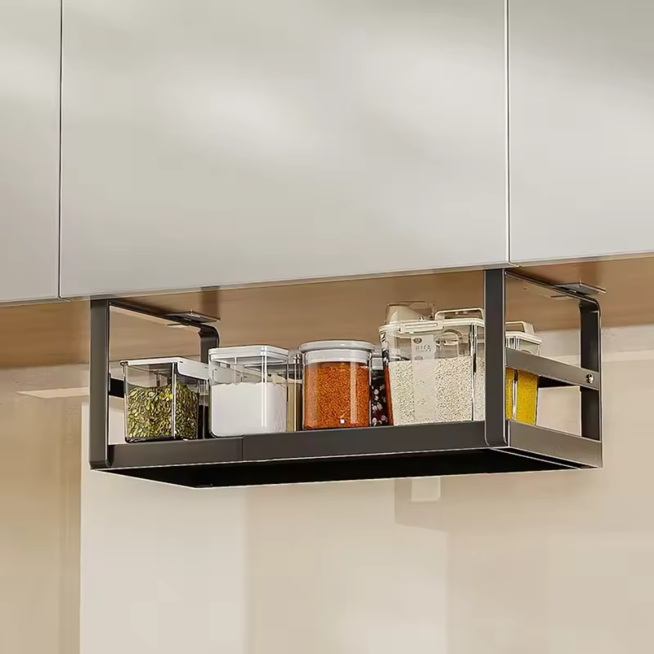 Etagere a epice suspendue noir