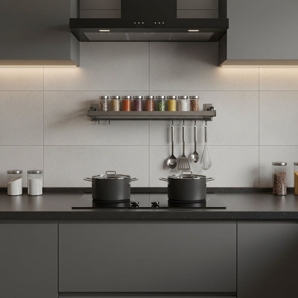 Etagere cuisine inox crédence 
