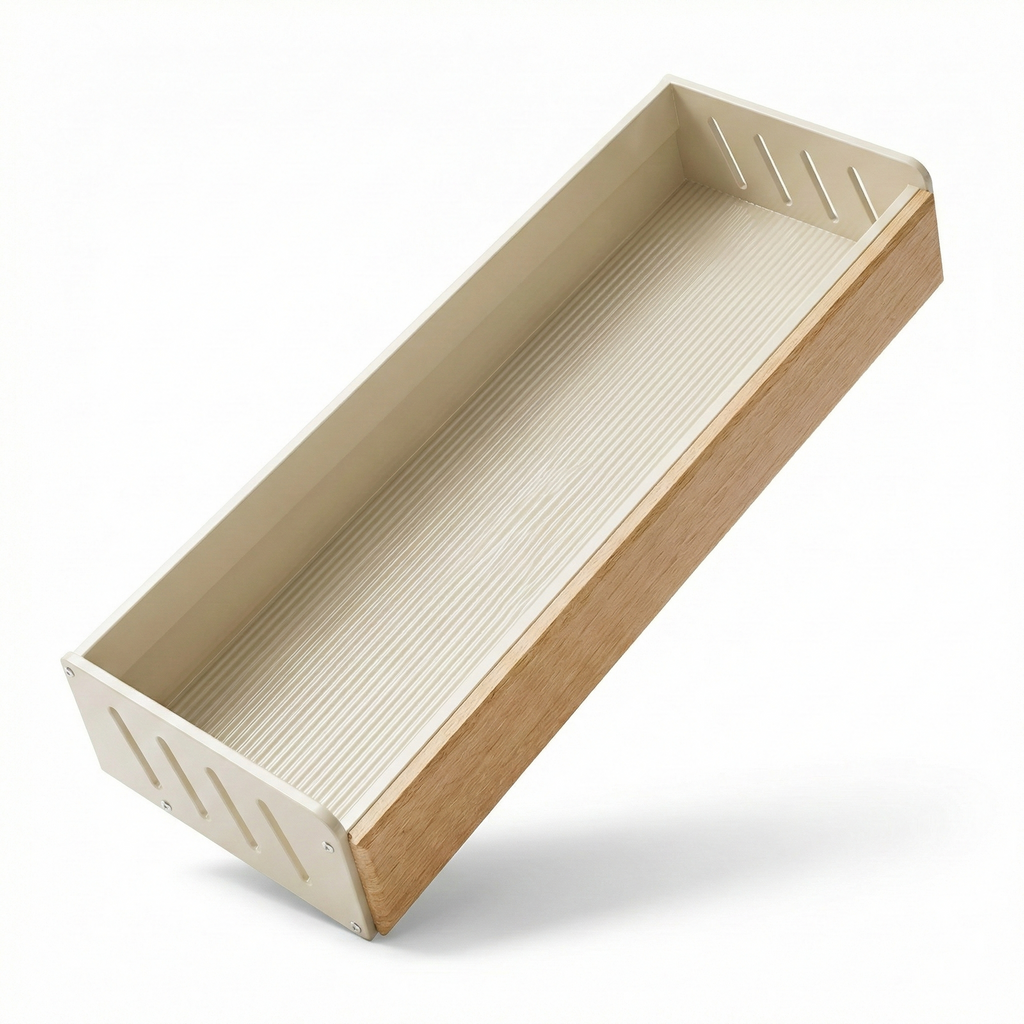 Étagère épice bois blanc moderne