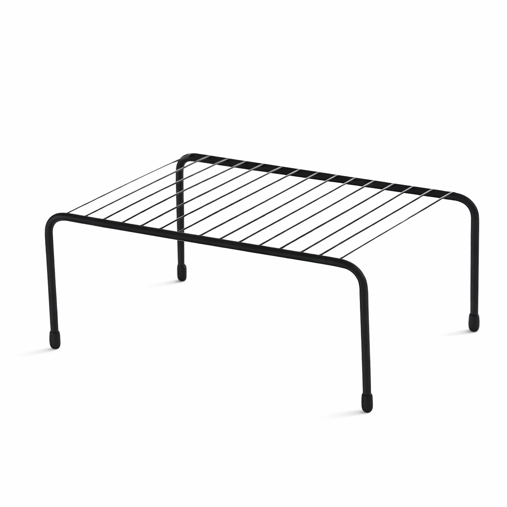 Étagère support sur pied noir petit