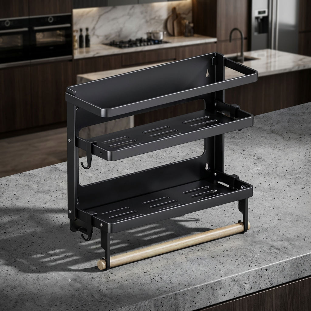 Etagere sur beton cire