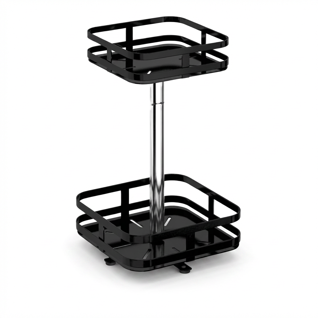 Étagère sur pied rotative