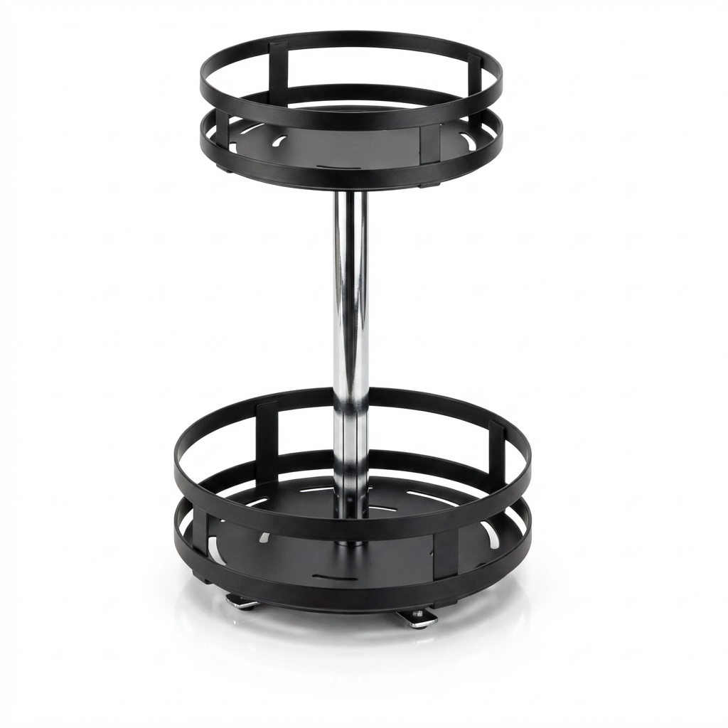 Etagere sur pied rotative