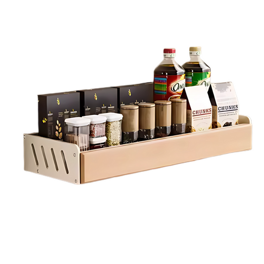 Étagère épice bois blanc moderne