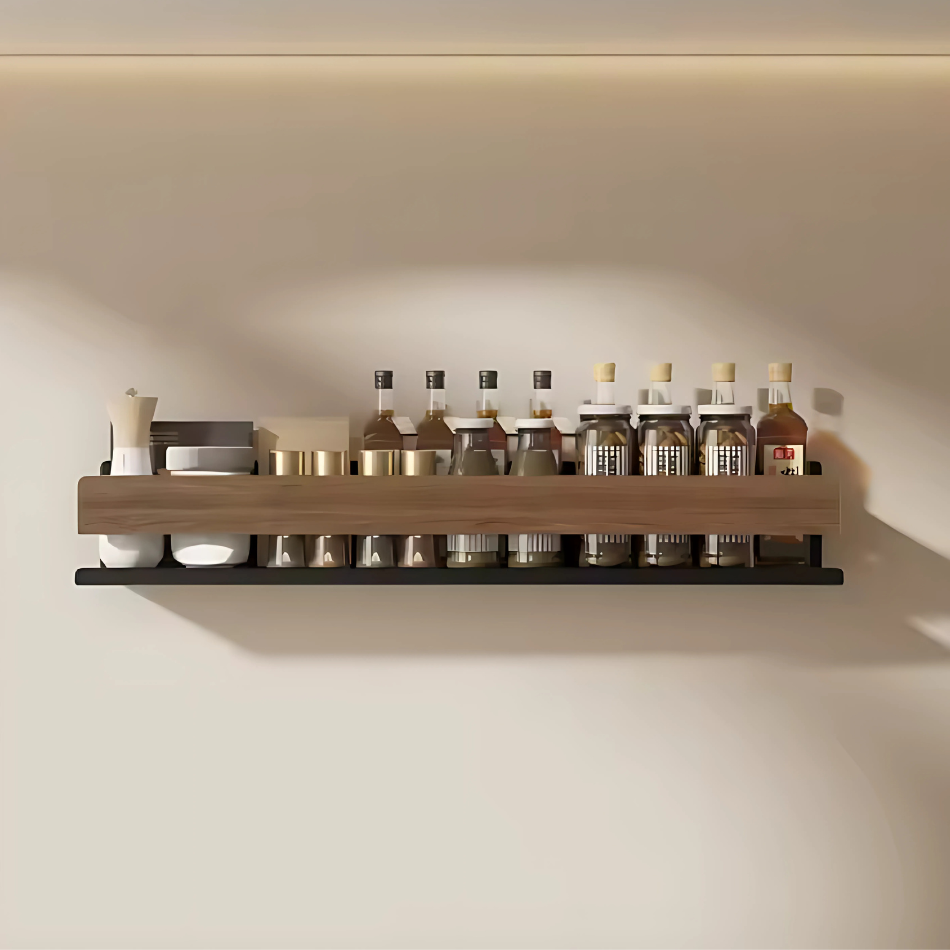 Étagère de cuisine murale Wood - Opti Rangement