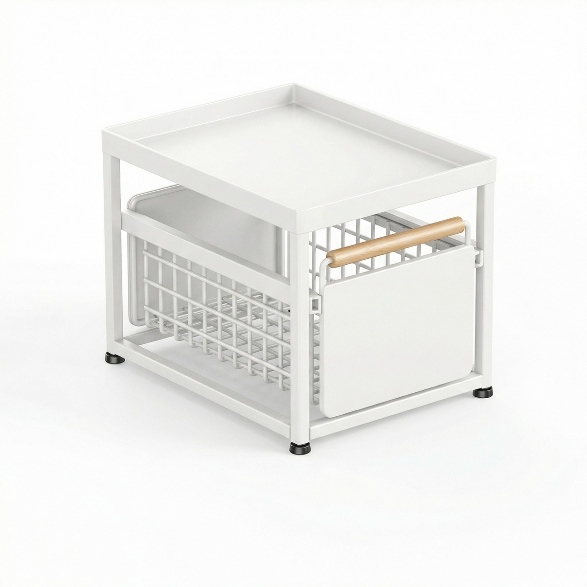 Organisateur cuisine blanc 1 tiroir