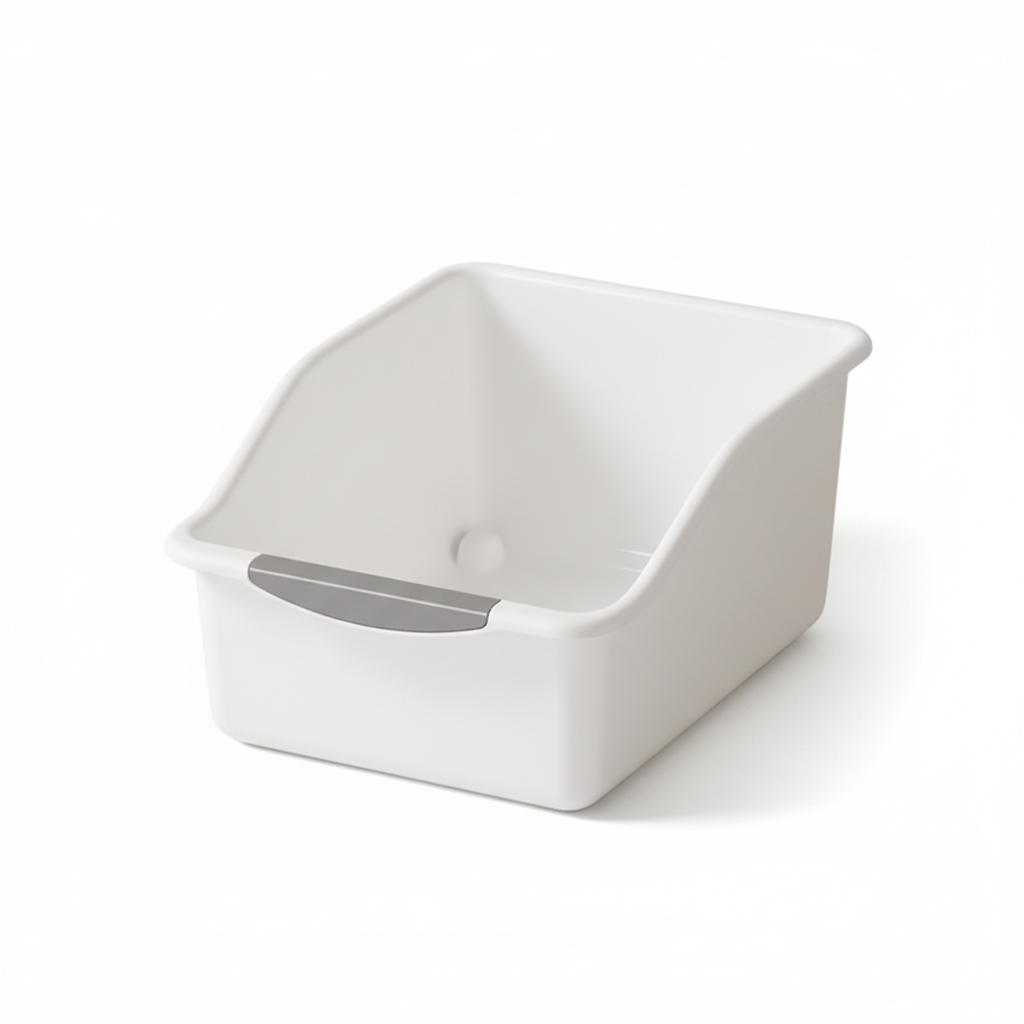 Organisateur de placard malette blanc poignee grise