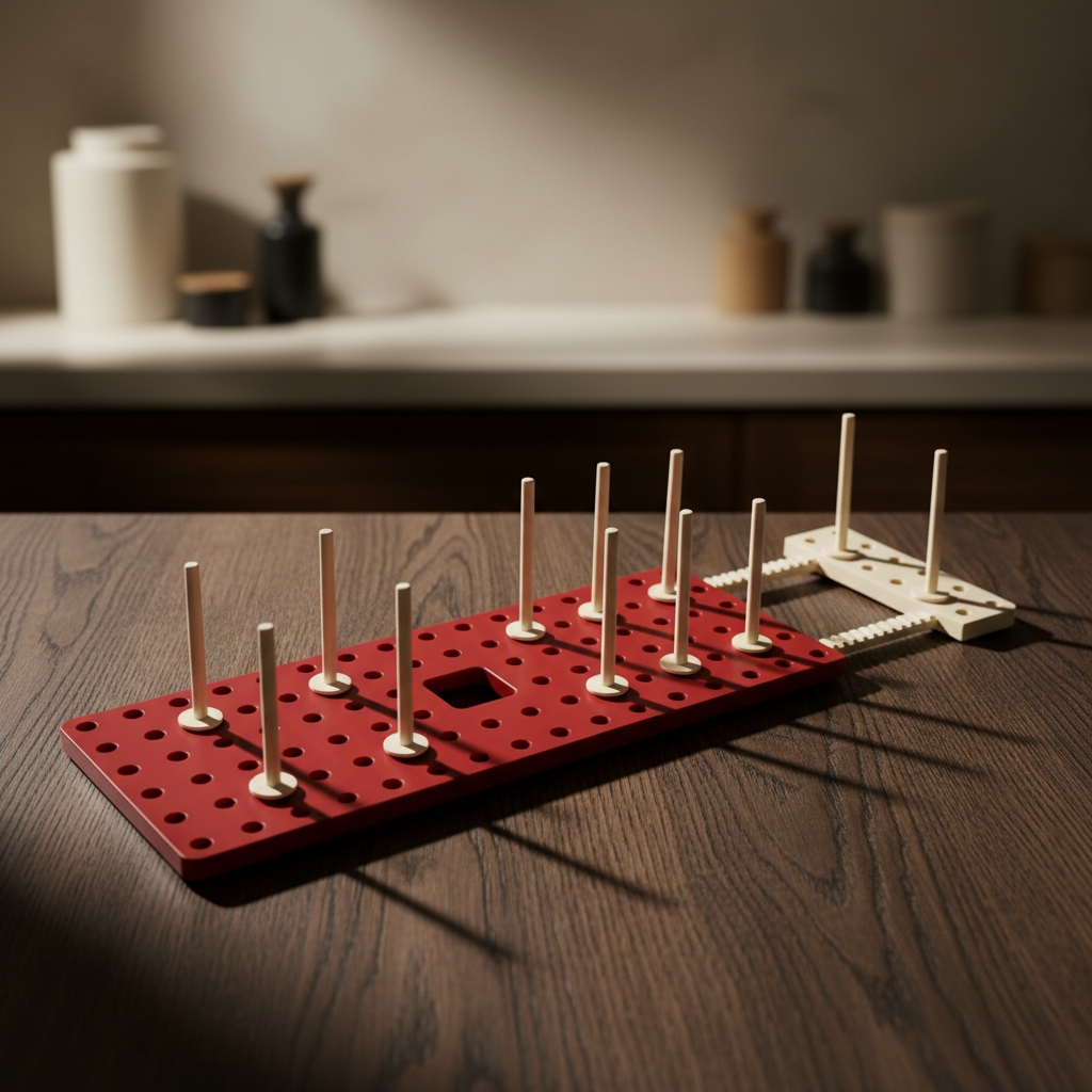 Organisateur pour tiroir de cuisine rouge 2