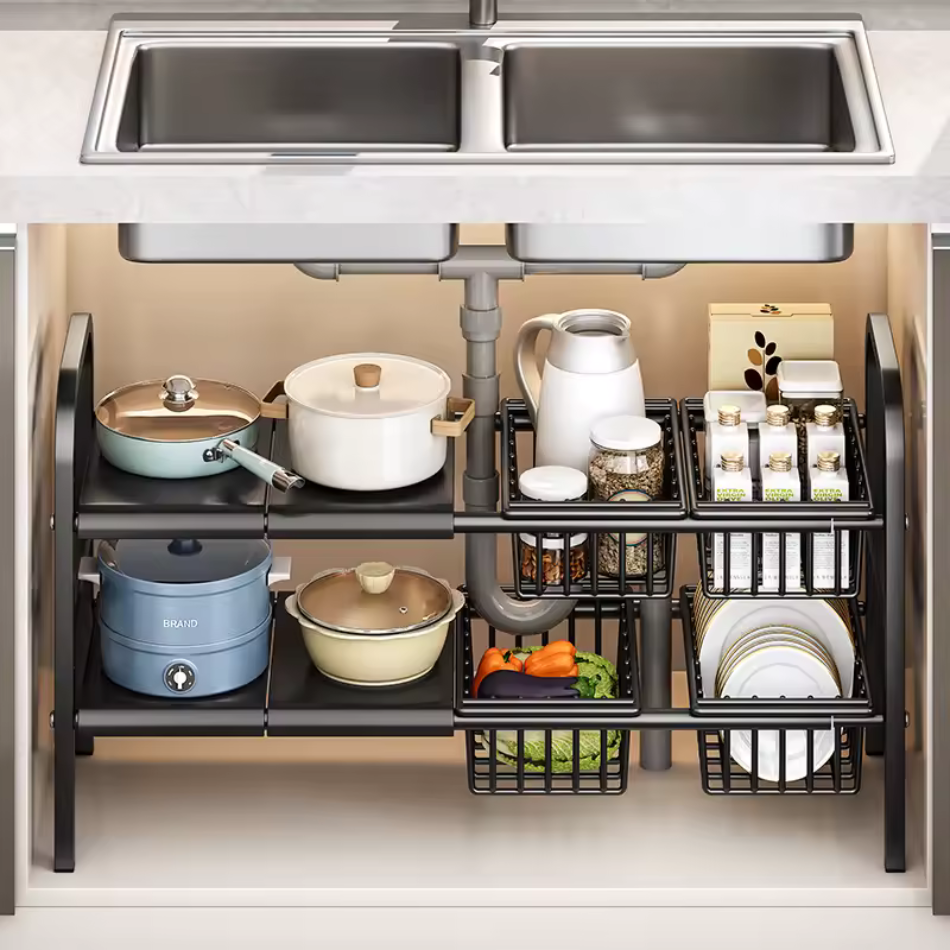 Organisateur sous évier modulaire - Opti Rangement