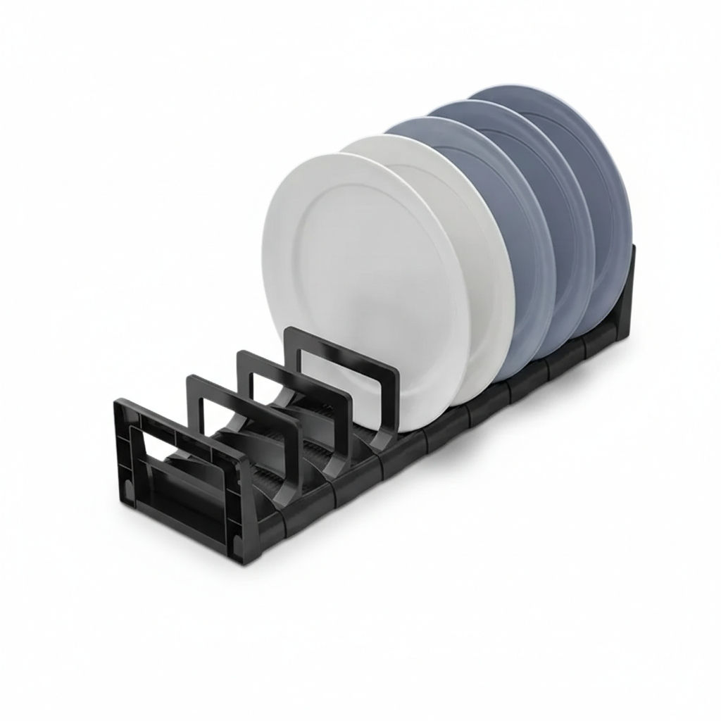 Organisateur tiroir assiette fond blanc