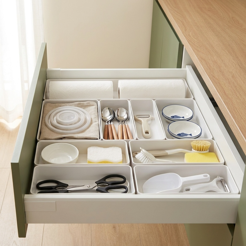 Organisateur tiroir cuisine 80 cm