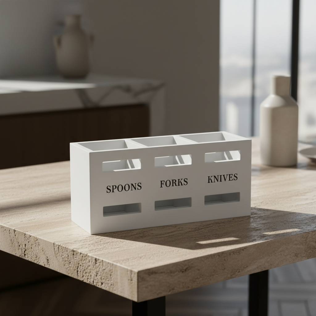 Porte-couvert caddie blanc exemple