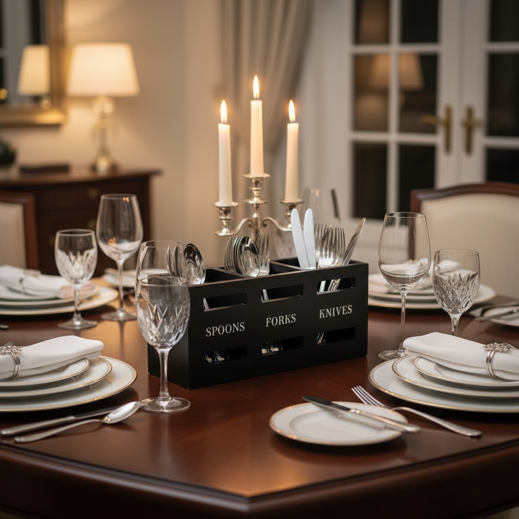 Porte-couvert caddie table