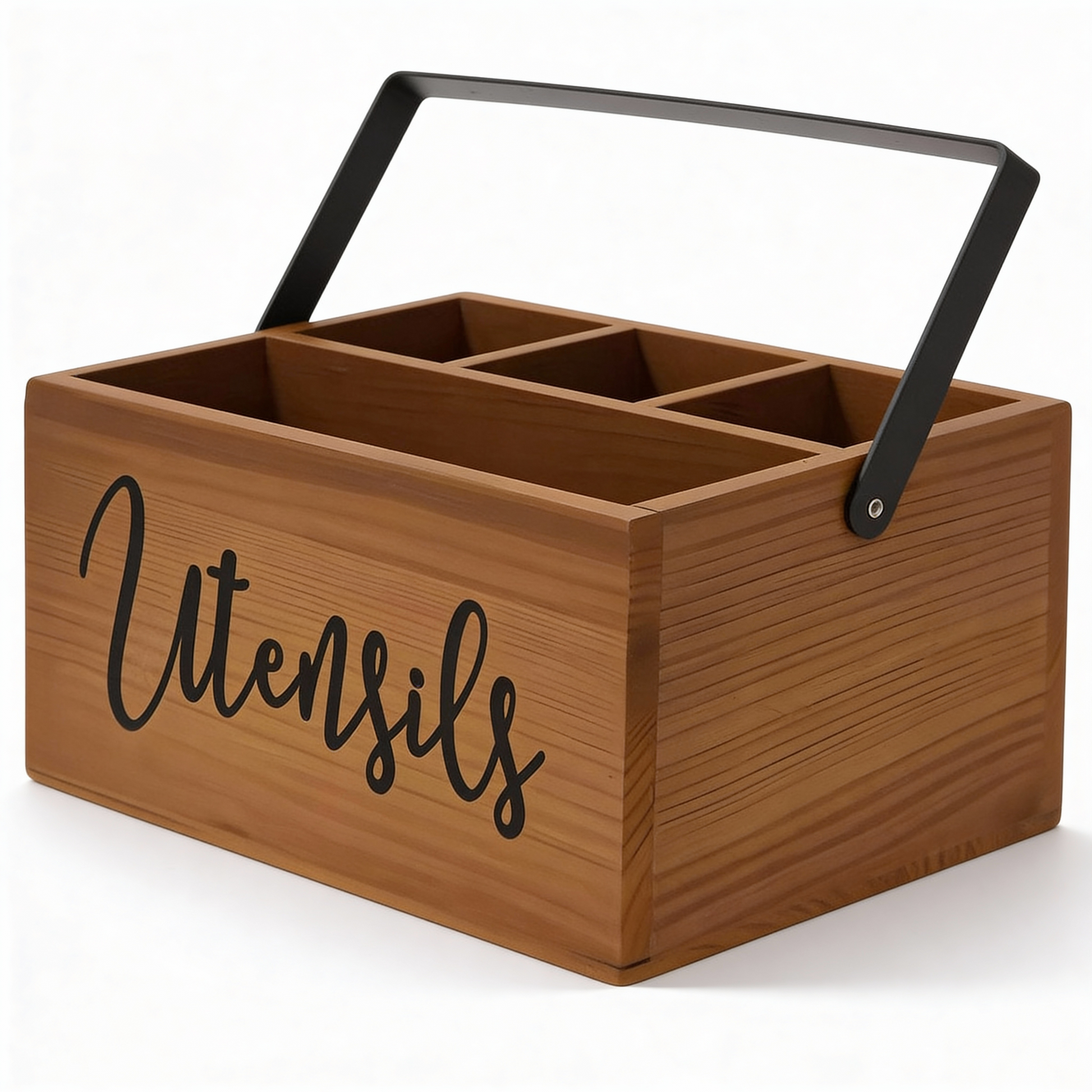 Porte-couverts de table panier fond blanc