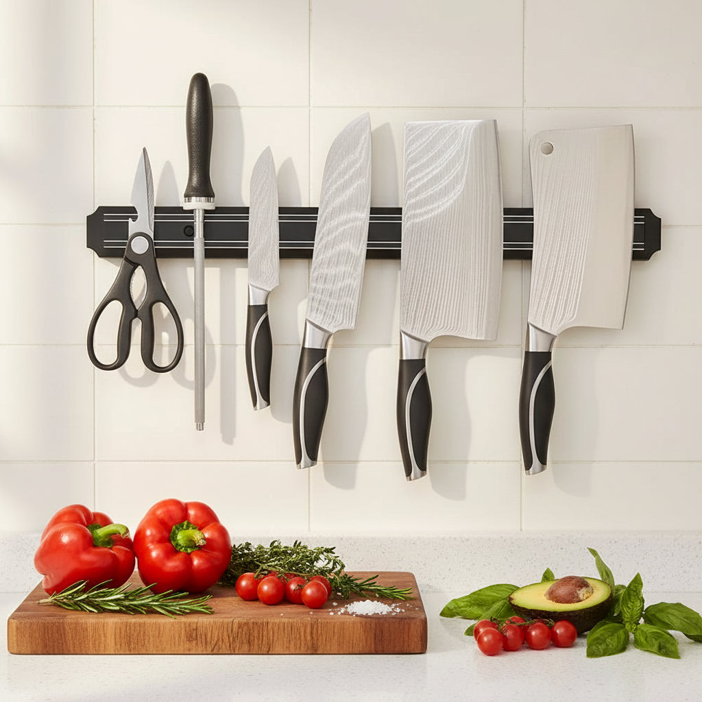 Porte couteau aimanté exemple