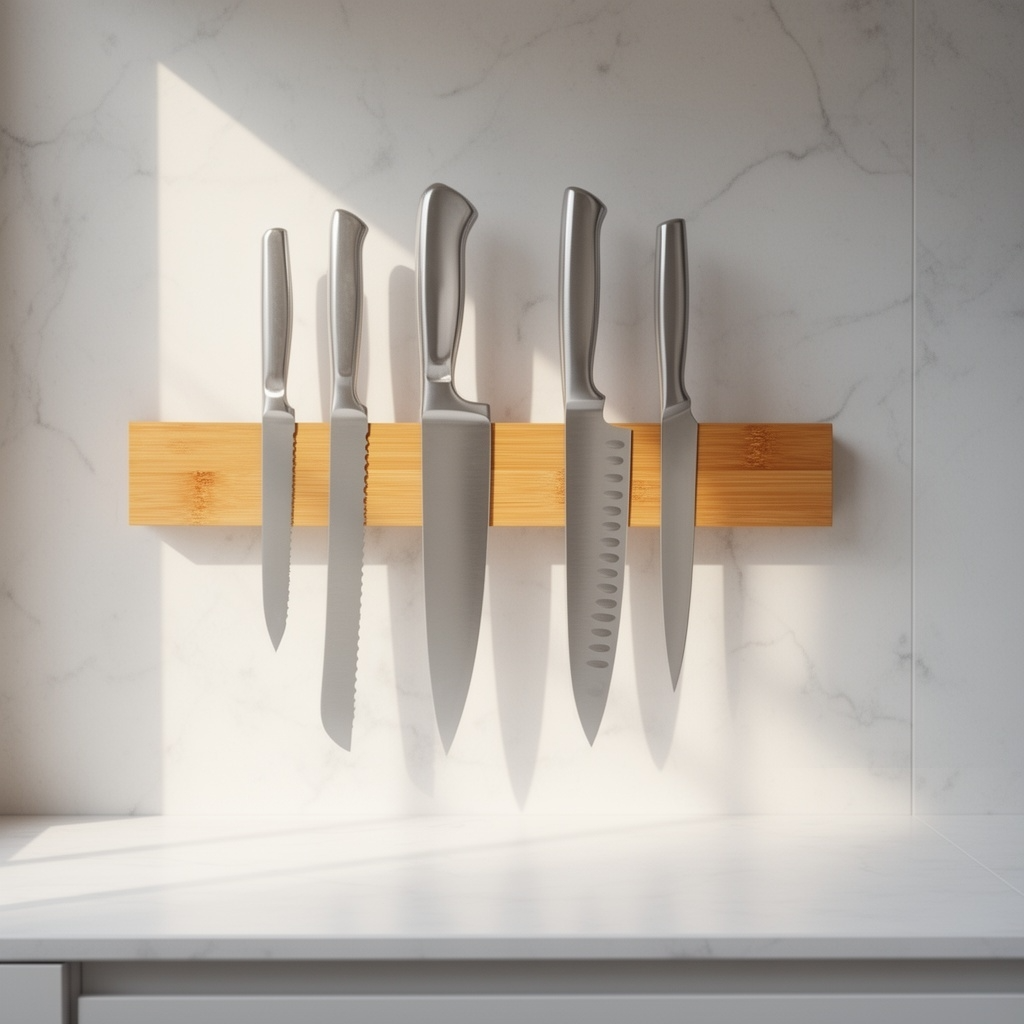 Porte couteau bois cuisine