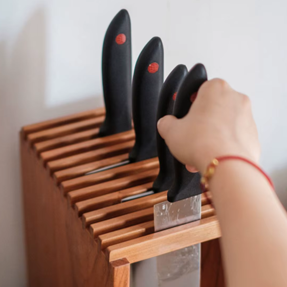 Porte couteau en bois test