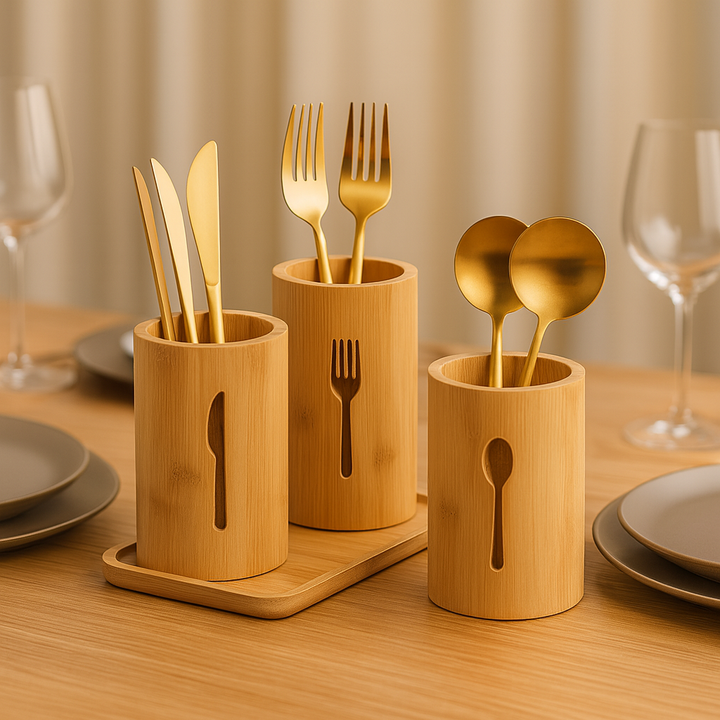 Porte couvert bois table à manger