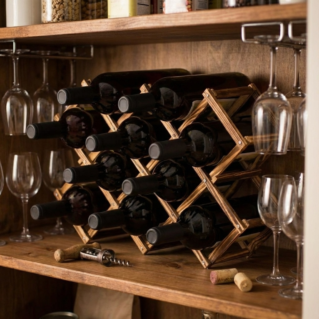 Range bouteille dans placard