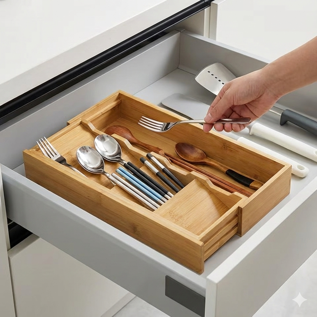 Rangement couvert bois - Opti Rangement