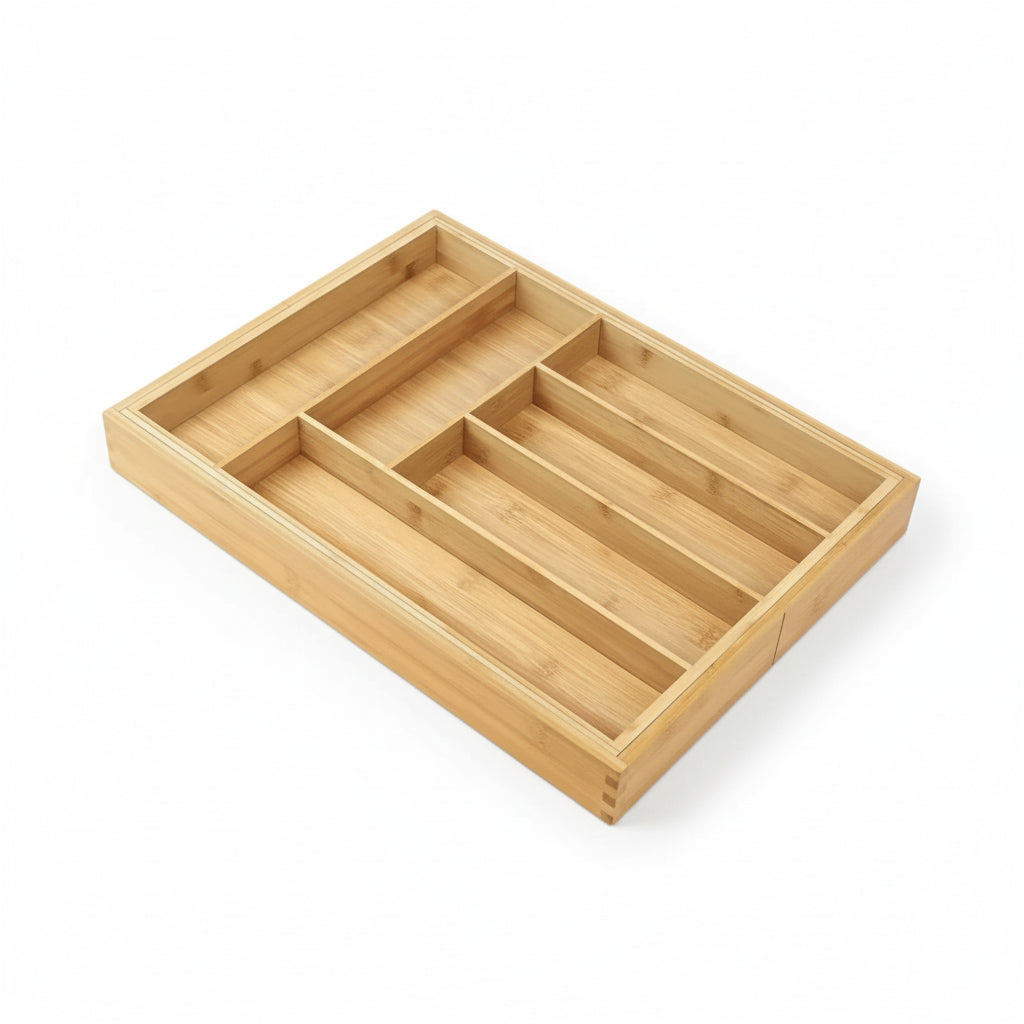 Rangement couvert en bois plié