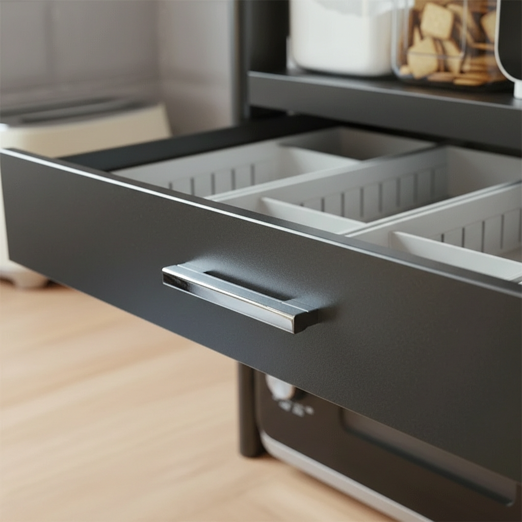 Rangement cuisine plan de travail zoom