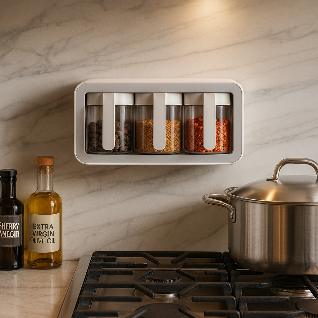 Rangement épice cuisine credence