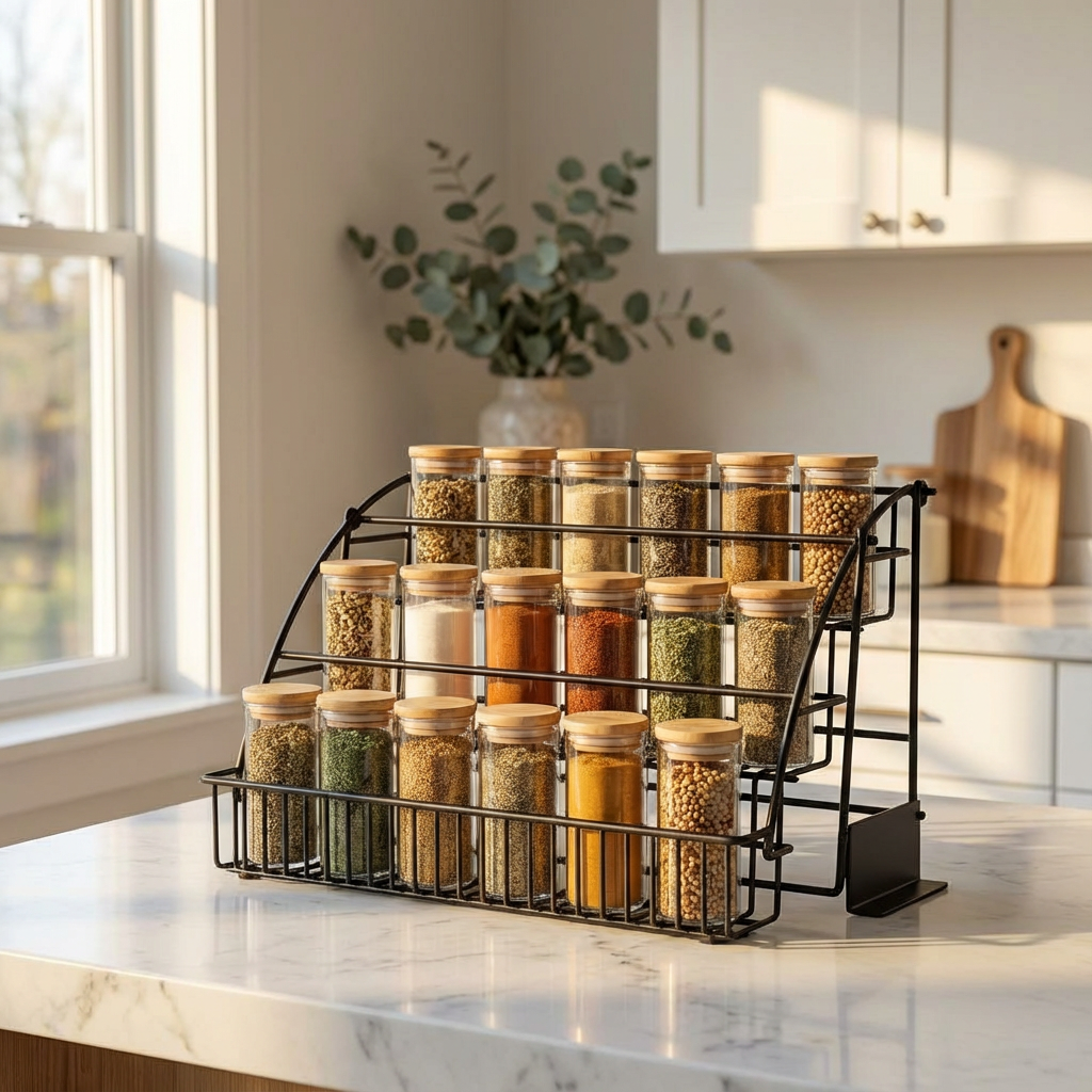 Rangement épices placard 2