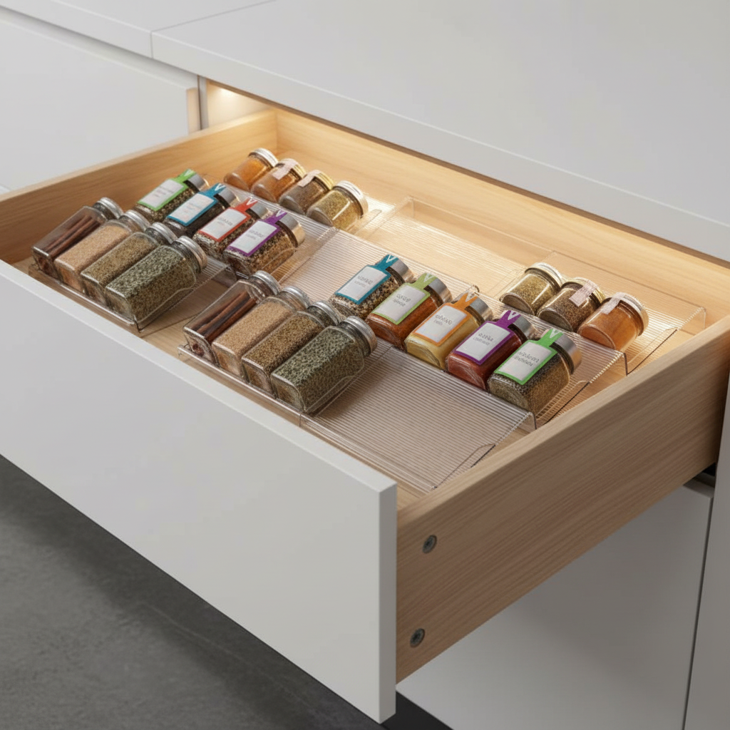 Rangement épices tiroir