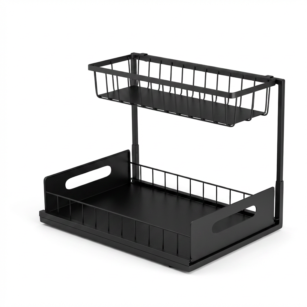 Rangement sous evier avec panier