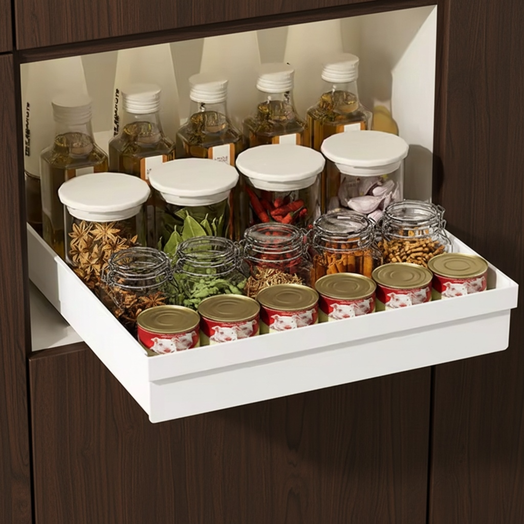 Rangement tiroir plastique garde manger
