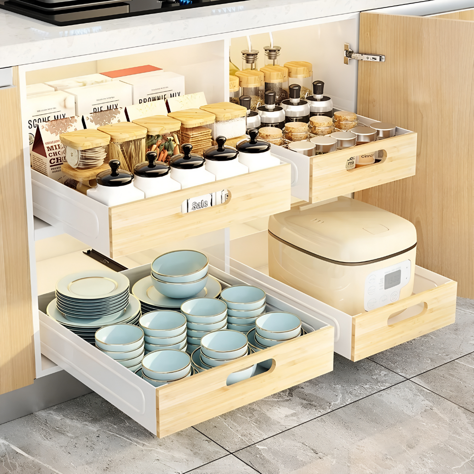 Tiroir coulissant cuisine placard