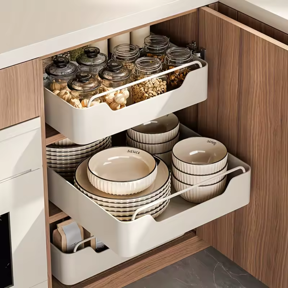 Tiroir cuisine coulissant petit - Opti Rangement