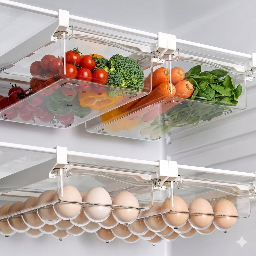 Boîte de rangement frigo exemple - Opti Rangement